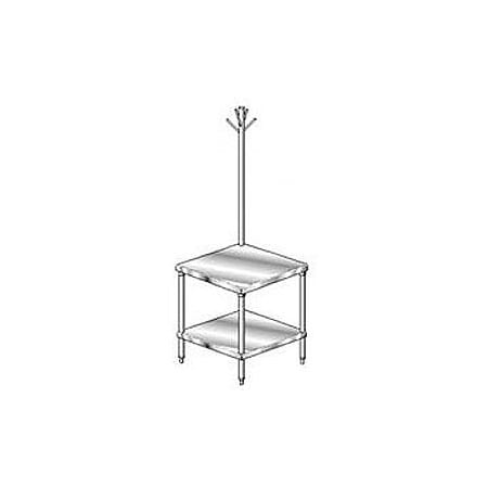 Aero Aero Manufacturing Mixer Stand W/ Utensil Rack, 14 Ga 304 Stainless Steel Top, 36"W x 30"D 2MSRU-3036